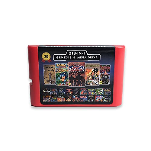 DOBEGIN 2G Oyun Kartı 218 in 1 Oyun Kartuşu için Sega Genesis Megadrive Konsolu Kaydetme Fonksiyonu ile
