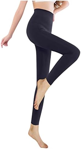 ZDDO Termal Tayt Kadın Kış Sıcak Bulanık Tayt Polar Astarlı Kalın Opak Ince Streç Yüksek Belli Yoga Pantolon