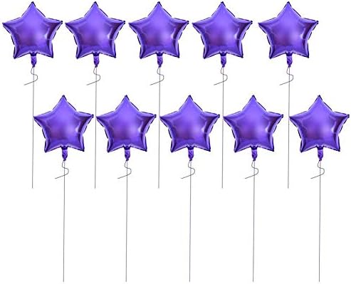 CHİCİRİS Yıldız Şeklinde Alüminyum Folyo Balonlar, 10 inç Renkli Yıldız Balonlar Yıldız Mylar Folyo Balonlar Bebek Duş Cinsiyet