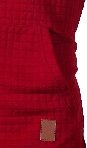 GREFER erkek Kapüşonlu Sweatshirt Gümrükleme Sonbahar Uzun Kollu Ekose Hoodie Üst Tee Dış Giyim
