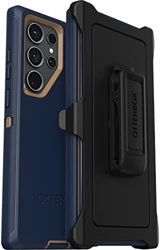 OtterBox Galaxy S23 Ultra Defender Serisi Kılıf - MAVİ SÜET AYAKKABILAR (Mavi), sağlam ve dayanıklı, bağlantı noktası korumalı,