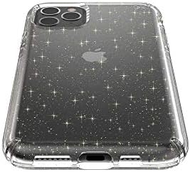 Benek iPhone 11 Pro Max Kılıf-Presidio Clear + Glitter-Koruyucu Ultra İnce İnce Sert Çizilmez Kapak, Şeffaf / Altın Parıltı