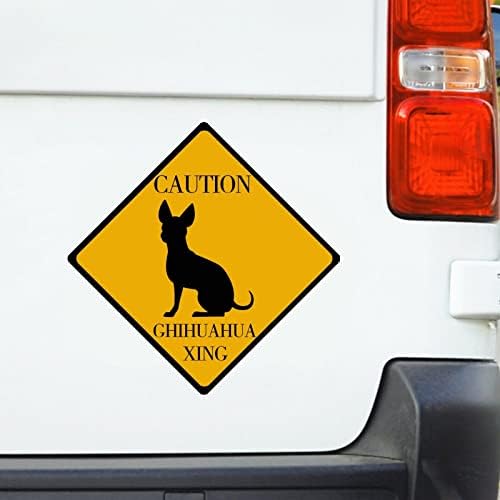 Chihuahua Köpek Anne Hediye Araba Laptop Çıkartması Chihuahua Araba Vinil Çıkartmaları için Dikkat Çıkartması Dikkat Chihuahua