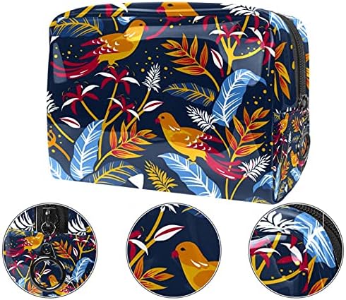 Doğa Kuşlar Makyaj Çantası Çanta Taşınabilir Seyahat Organizatör Çantası Tuvalet güzellik çantası Kadınlar için