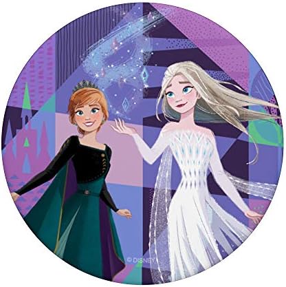 Disney Dondurulmuş 2 Kraliçe Anna ve Kar Kraliçesi Elsa PopSockets Kavrama ve Telefonlar ve Tabletler için Stand