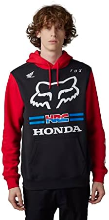 Tilki Yarış erkek Standart Tilki X Honda Kazak Polar Hoodie