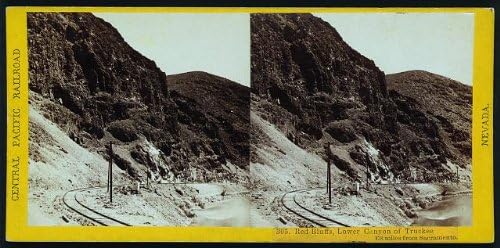 HistoricalFindings Fotoğraf: Stereografların Fotoğrafı,Kırmızı Blöfler,Aşağı Kanyon,Truckee Nehri,Nevada, c1865, Hart 3