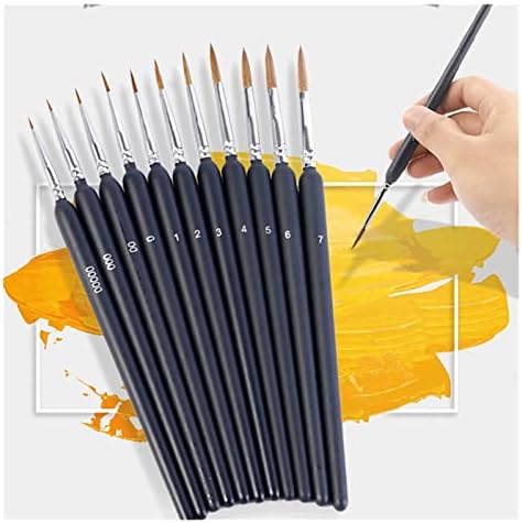 CLGZS 11 Takım Fırça Boyama Zamanlı Fırça Yağlıboya Zamanlı Kanca Hattı Sanat Boyama Aracı Kanca Kalem