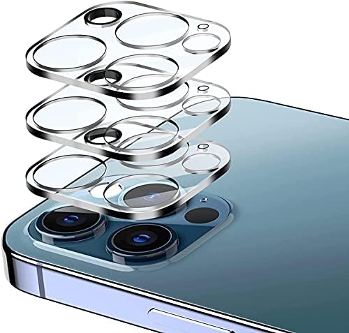 3 Paket Kamera Lens Koruyucu iPhone 13 ve İphone 13 Mini ile Uyumlu, HD Temizle Temperli Cam Arka Kamera Koruyucu, Vaka Dostu