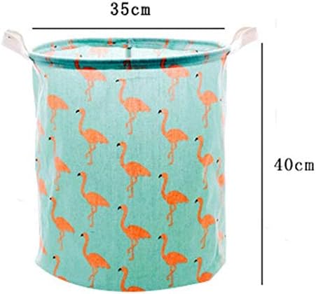WPYYI Katlanabilir Tuval çamaşır sepeti Kova Kolları ile Keten saklama kutusu Desen Kirli Giysiler çamaşır sepeti Çocuk Odası