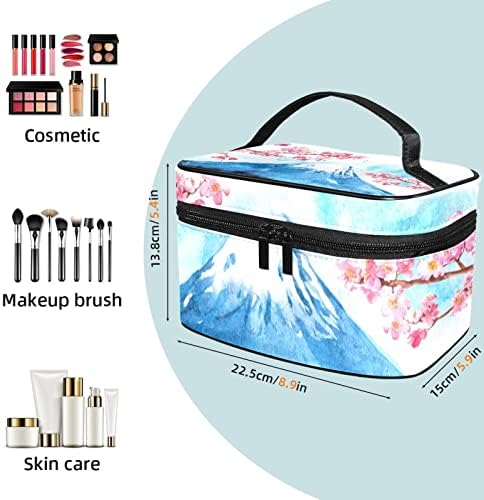 Makyaj çantası, Seyahat Makyaj Kozmetik Çantası Kadın Erkek, Volkan Kiraz Çiçekleri Japon