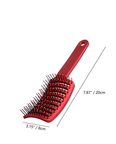 Nethıns Kadın Şekillendirici Kavisli Saç Fırçası oymak, kafa Derisi Masajı ıslak / Kuru Dolaşık Açıcı pürüzsüz Kıvırcık Saç