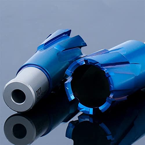 Halka şeklindeki Weldon Shank Manyetik İçi Boş Matkap Ucu Mavi Metal Karbür Delik Testere Kesici Matkap 1 Adet (Renk : 17x35mm)