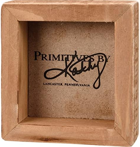 Primitives By Kathy 113430 Deniz Bana Mini Kutu İşareti Diyor, 3,50 inç Uzunluğunda, Ahşap