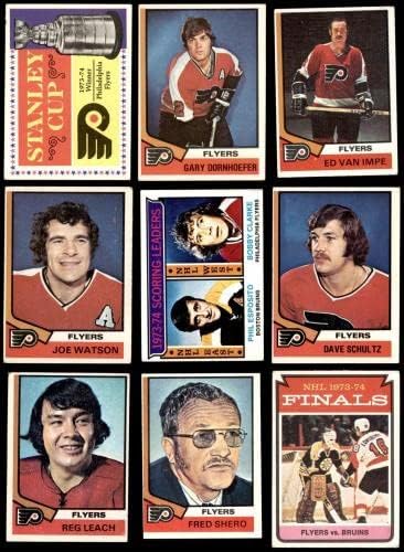 1974-75 Topps Philadelphia Flyers Yakın Takım Seti 3.5-VG + - Slabbed Hokey Kartları