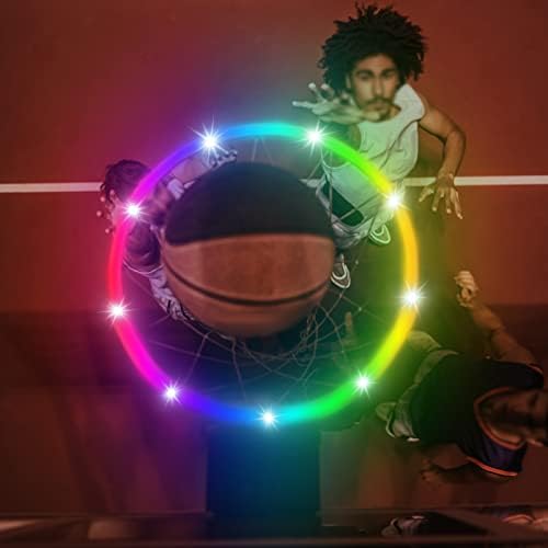 TUIPEI LED basketbol jant ışığı 、 İç ve dış mekan oyunları, Eğitim, Partiler için uygun Uzaktan kumanda RGB basketbol çerçeve