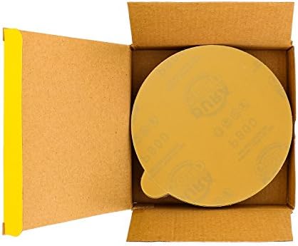 Dura-Gold Premium 6 Altın PSA Zımpara Diskleri - 800 Kum (50'li Kutu) Saf Altın Üstün Yapışkan Bezler-Yapışkan Bezler (12'li