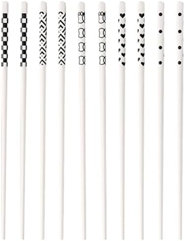 CALLARON Toplu Chapstick 5 Pairs Seramik Çubuklarını Kullanımlık Çubuklarını Paketi için Ev Okul Mutfak Pişirme Fantezi Çubuklarını