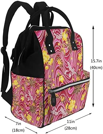 Bebek bezi çantası taşınabilir çok fonksiyonlu su geçirmez tuval sırt çantası anne çantası