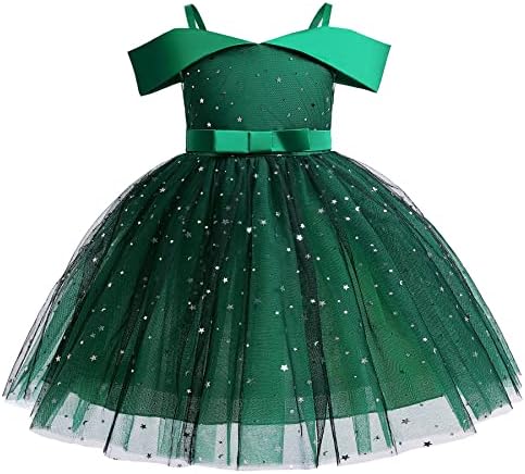 Toddler Gökkuşağı Pageant Elbise Kız Tutu Parti Sparkly Prenses Elbisesi 2-10Years