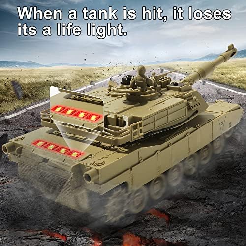 Bvrorere uzaktan kumandalı tank, ABD MIA2 Abrams Ordu oyuncak tank, 1: 28 Ölçekli 9 Kanal RC Tankları ile Dönen Taret ve