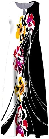 FQZWONG Yaz Elbiseler Kadınlar için 2023 Zarif Moda Parti Kulübü Uzun Güneş Elbiseler Maxi Seksi Tatil Plaj Tatil Beldesi