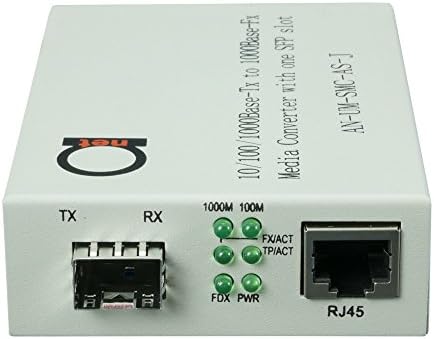 Açık SFP Yuvası-Gigabit Ethernet-Fiber Optik Ortam Dönüştürücü-UTP Cat5e / Cat6'ya 10/100/1000 Bakır-Otomatik Algılama-Herhangi