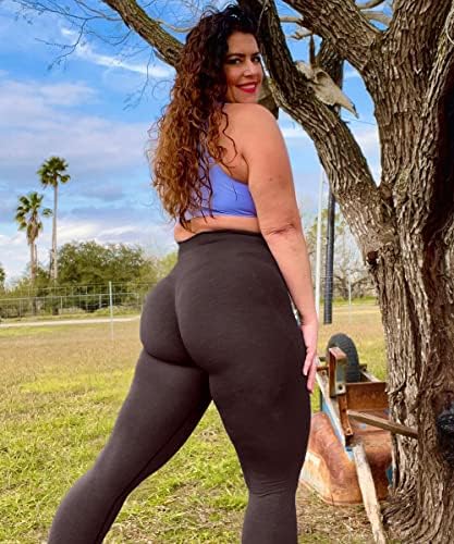 Olmlmt Egzersiz Tayt Kadınlar için Yüksek Belli Popo Kaldırma Spor Dikişsiz Ezme Yoga Pantolon