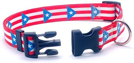Porto Riko Bayrağı ile Köpek Tasması ve Tasma Seti / Tatiller, Özel Etkinlikler, Festivaller, Bağımsızlık Günleri ve Her
