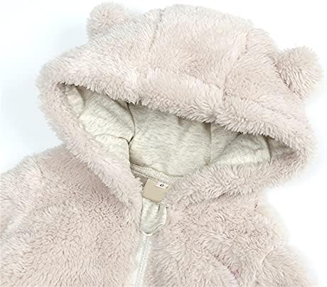 ANNE Uzun Ceketler Çocuklar için Kapşonlu Polar Ceket Romper Tulum Giyim Erkek Kız Bebek Ayaklı sonbahar ceket Kızlar
