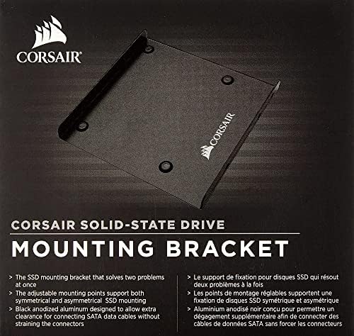 Corsair SSD Montaj Braketi Seti 2,5 ila 3,5 Sürücü Yuvası (Cssd-Brkt1), Siyah