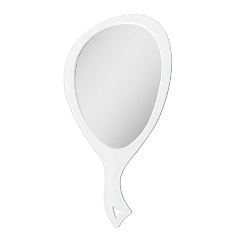Zadro Büyük El Aynası Saplı Salon Aynaları Saç Stilisti için, Büyük El Aynası makyaj aynası Duvara Monte Asmak (Büyük: 19