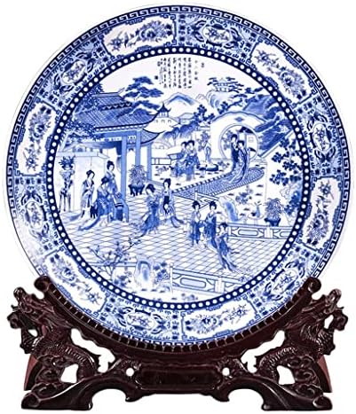 n / a Porselen Antika Porselen Asılı Plaka Dekoratif Levha Süsleme Yeni Çin Tarzı Oturma Odası Dekor