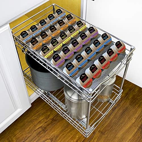 LYNK PROFESSİONAL ® Kahve Pod Tepsisi Keurig K-Cup kapsülleriyle uyumlu Mutfak Dolapları ve Kahve Barları için 6 Katmanlı