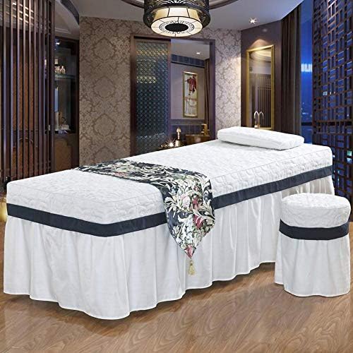 Düz Renk Masaj masa örtüsü setleri, Yumuşak Yatak Örtüsü Yüz Dinlenme Deliği ile 3 Parçalı Masaj Çarşafları Güzellik Salonları