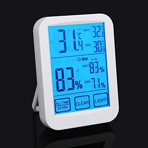 WSSBK Dokunmatik Ekran Dijital Termometre Higrometre Elektronik LCD Sıcaklık Nem Ölçer