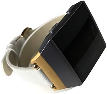 NİCKSTON Beyaz Çift Wrap Deri Band Fitbit İyonik Smartwatch ile Uyumlu Etrafında İki Kez Bilek Yumuşak Zarif Kayış Bilezik