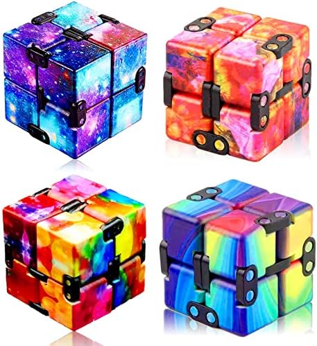 4 Paket Infinity Küpleri stres oyuncakları stres küpleri Stres ve Anksiyete Giderici Oyuncaklar, Oyuncak Rahatlatıcı El Yetişkinler