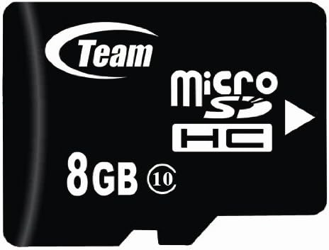 8GB sınıf 10 microSDHC takım yüksek hızlı 20MB / Sn hafıza kartı. Blackberry Pearl Flip 8230 9530 için Yanan Hızlı Kart.