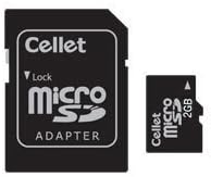 Microsoft KİN İKİ Akıllı Telefon için Cellet 2GB microSD Tam Boyutlu SD Adaptörlü özel flash bellek, yüksek hızlı iletim,