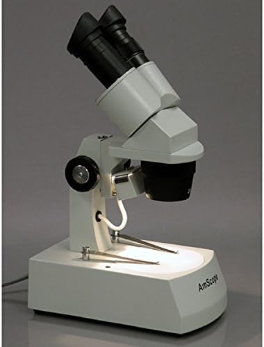 AmScope SE306-AZ-P Dijital Binoküler Stereo Mikroskop, WF10x ve WF20x Oküler, 20X/40X / 80X Büyütme, 2X ve 4X Hedefler, Üst
