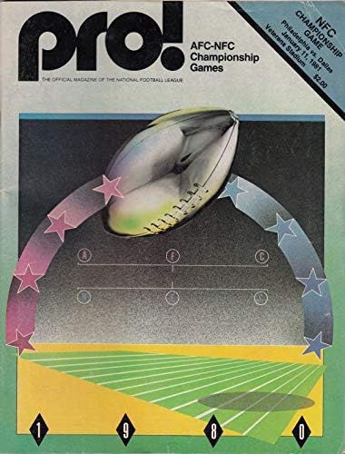 1980 NFC Şampiyonası Oyun Programı Kartallar-Kovboylar 1/11/81 Eski 32390-NFL Programları