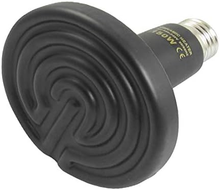 Yeni Lon0167 AC 220-240 V özellikli 150 W seramik verici güvenilir etkinlik ısıtmalı Pet sürüngen ısı lambası ampul siyah