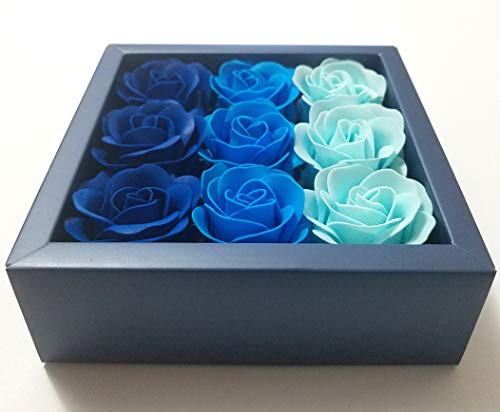 Mavi Flora Kokulu Güller Çiçek Banyo Sabunu JM Kutusu, Hediye Kutusunda Bitki Esansiyel Yağı Gül Sabunu, Yıldönümü/Doğum