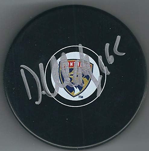 İmzalı DENİS MALGİN Florida Panthers Hokey Diski-İmzalı NHL Diskleri