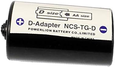 X-DREE AA Boyutu Pil D Boyutu Pil Tutucu Kılıf Dönüştürücü Siyah (Batería de tamaño AA Funda de batería de tamaño D Dönüştürücü
