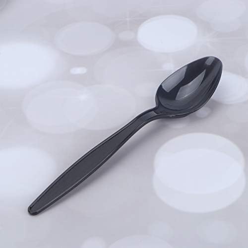 Amosfun 48 ADET Mezuniyet Plastik Kaşık Tek Kullanımlık çatal bıçak kaşık seti Mezuniyet Partisi için Açık Piknik Eşyaları