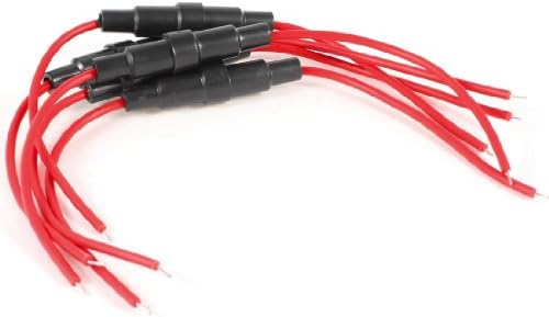 Aexit 5 adet 22AWG elektrik teli Kablosu Inline Vida Sigorta Tutucu 5mm x Sigortalar 20mm Sigortalar