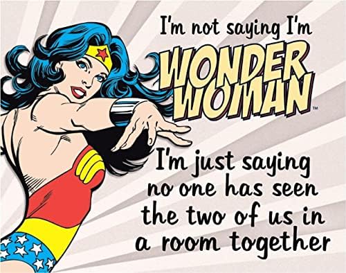 Umutsuz İşletmeler Ben Wonder Woman olduğumu söylemiyorum Tabela-Nostaljik Vintage Metal Duvar Dekoru-Made in USA