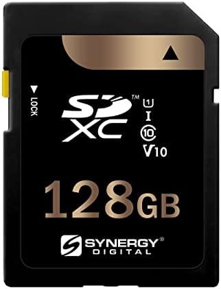 Sinerji Dijital 128 GB, SDXC UHS-I Kamera Hafıza Kartları, Minolta MND50 dijital kamera ile Uyumlu - Sınıf 10, U1, 100 mb/s,